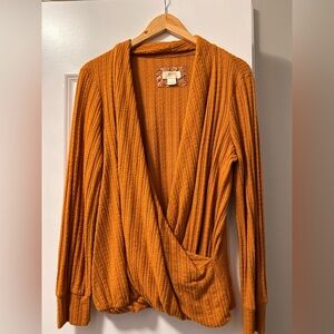 Maeve (Anthropologie) size Large orange sweater